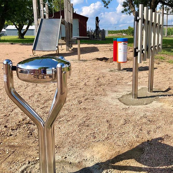 Hastings Noon Kiwanis recently completed outdoor musical playground in the Zionl Elementary School Playground