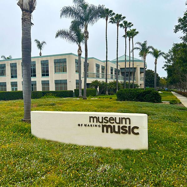 The sign outside the NAMM (Museum of Music Making) Museum