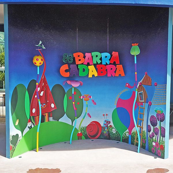 Entrance to the new playground at BarraShoppingSul shopping centre in Brazil