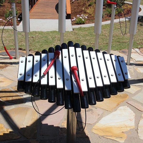 Small Outdoor Xylophone in playground 