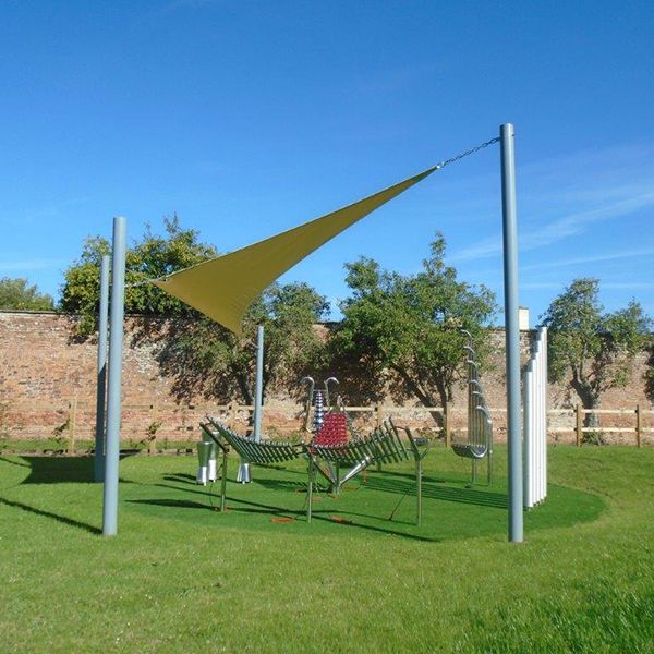 new outdoor musical playground and performance space at Kingsweston School in Bristol