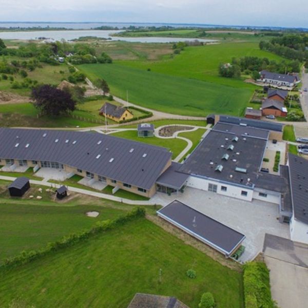 birds eye view of the Hesselvang Nursing Home in Denmark