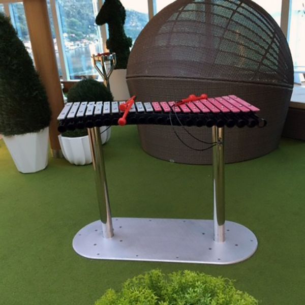 Xylophone installed in Hollywood Conservatory on Princess Cruises ship Majestic Princess