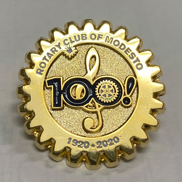 Modesto Rotary Club Centenary 100 Badge