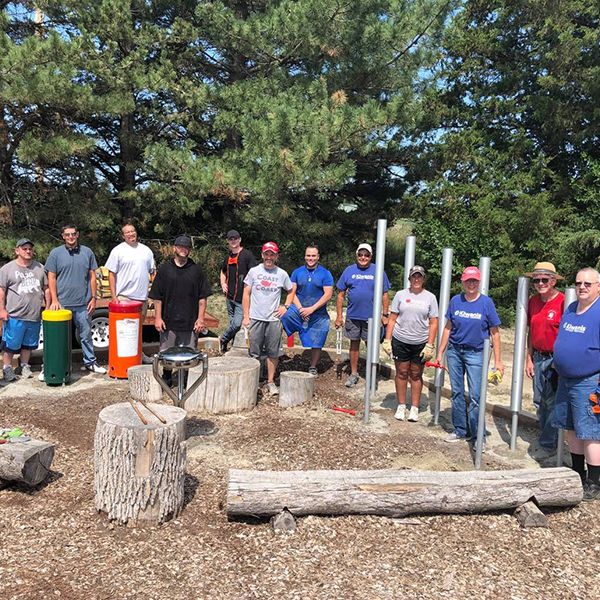 Hastings Noon Kiwanis installing outdoor musical playground in the Watson Elementary School Playground