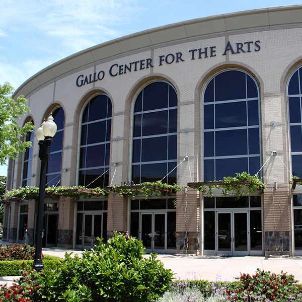 Front entrance of the Gallo Center in Modesto