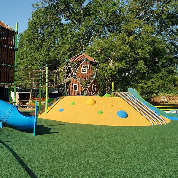 the play mound at Lions Pride Park 