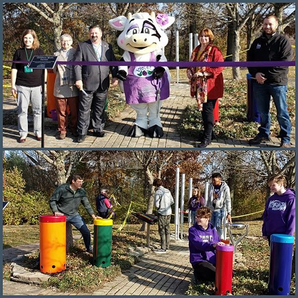 The official opening of the new music garden at the Pickerington Library Music Garden 