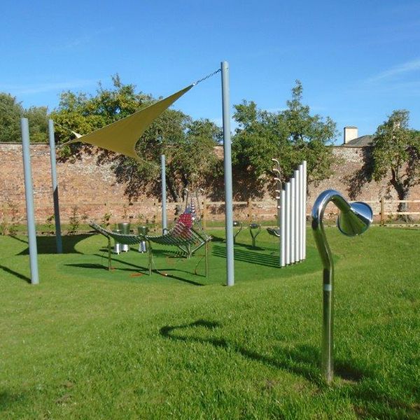 new outdoor musical playground and performance space at Kingsweston School in Bristol