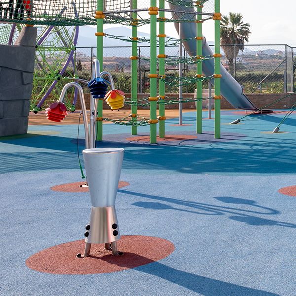 outdoor djembe drum at the new play park at Lyttos Beach Resort